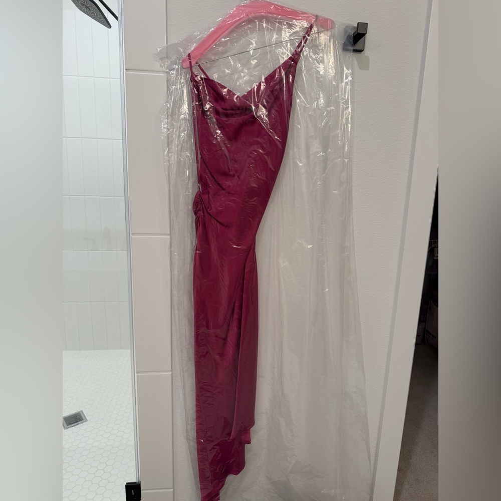 Reformation Scotia Silk Dress - Pink XS - Picture 5 of 7